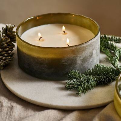 Linnea Sanded Glass Jar Candle Collection