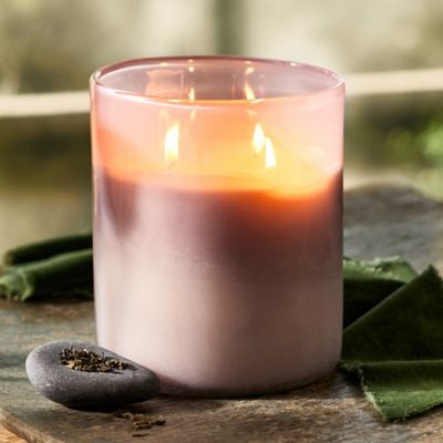 Textured Glass Candle, Grapefruit & Pine - Terrain