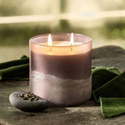 Textured Glass Candle, Grapefruit & Pine - Terrain