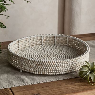 Wide Weave Leather Basket - Terrain