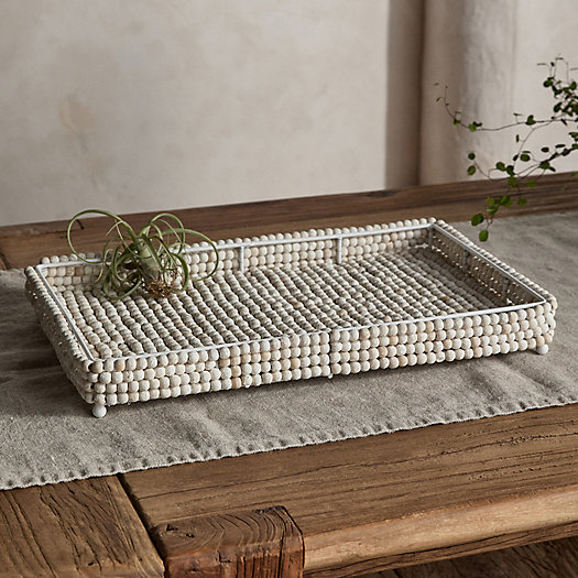 View larger image of Beaded Decorative Tray, Rectangle