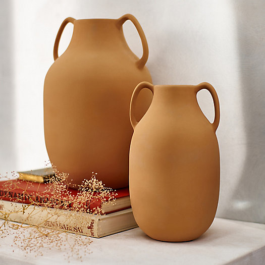 View larger image of Two Handle Earthenware Jug Vase