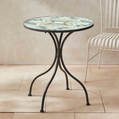 Tile Top Bistro Table, Green
