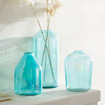 Ocean Luster Glass Vase