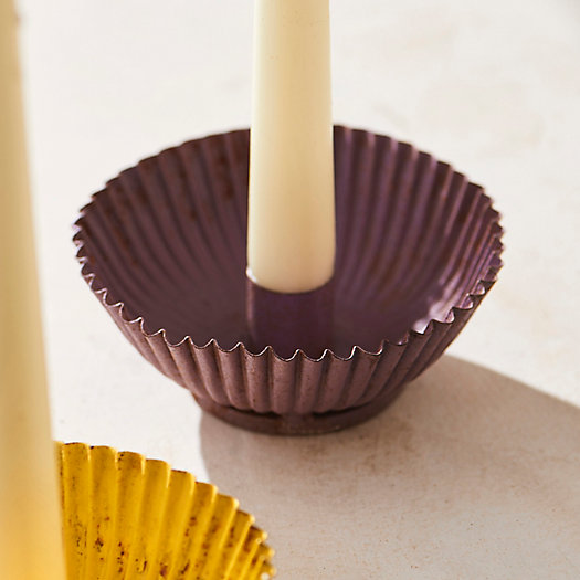 View larger image of Ruffle Taper Candleholder
