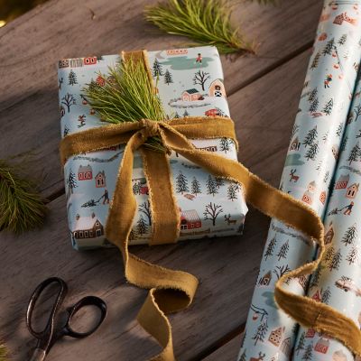 Holiday Village Wrapping Paper Roll
