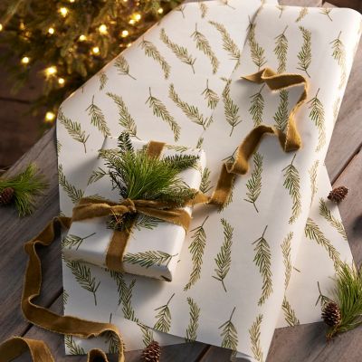 Fir Branch Wrapping Paper, Set of 3