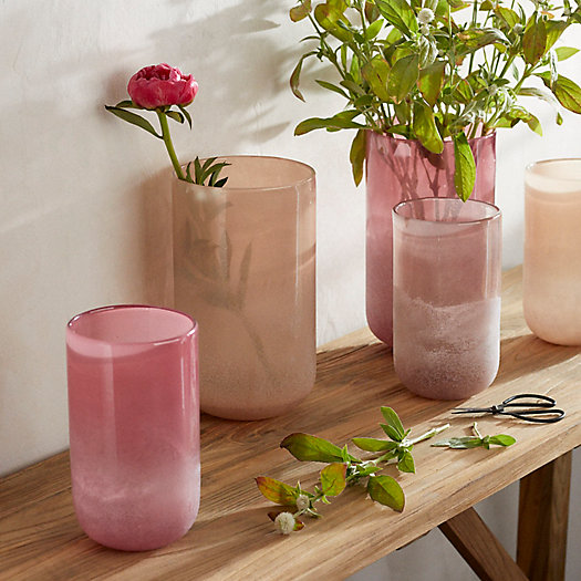 View larger image of Sanded Color Glass Vase