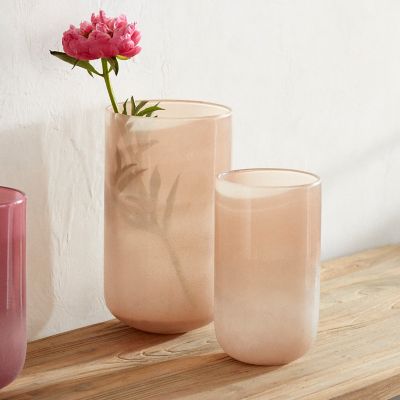 Sanded Color Glass Vase
