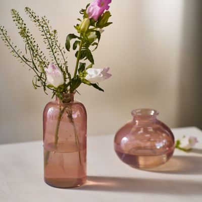 Pearlescent Glass Bud Vases, Set of 2