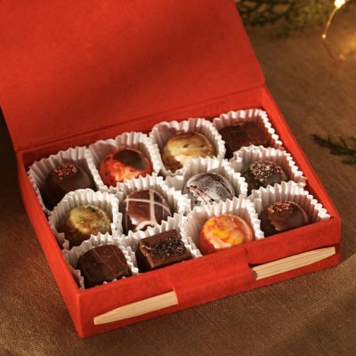 Holiday Chocolates Gift Box, Set of 12