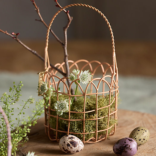 View larger image of Scalloped Iron Easter Basket