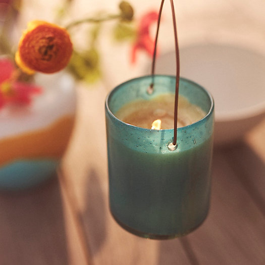 View larger image of Hanging Colorful Glass Citronella Candle