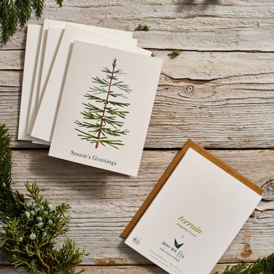 Terrain Trees Greeting Cards, Set of 8