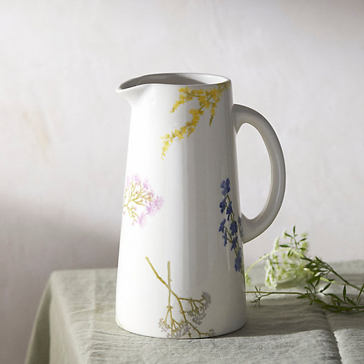 View larger image of Floral Bunch Ceramic Pitcher