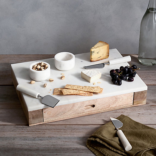 View larger image of Marble Top Serving Board Set