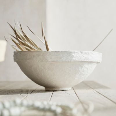 Decorative Papier Mache Bowl - Terrain