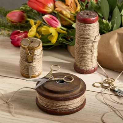 Jute Twine on Spool Set with Scissors