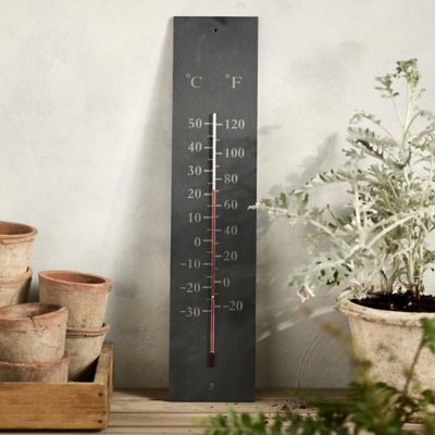 Outdoor Slate Thermometer - Terrain