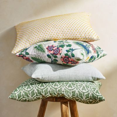 Dotted Dandelion Outdoor Pillow