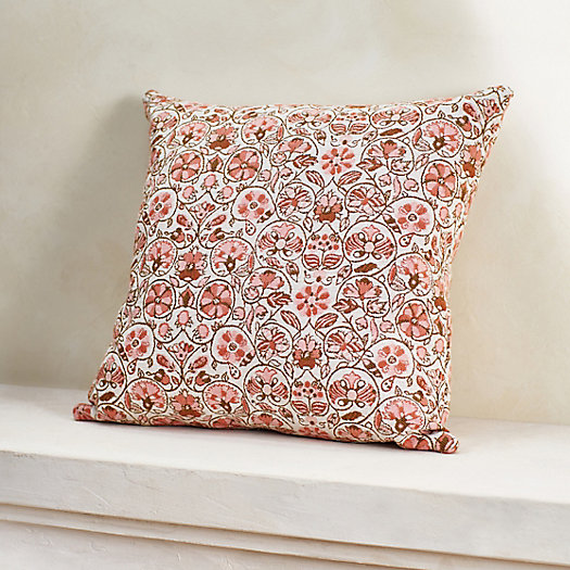View larger image of Coral Floral Outdoor Pillow