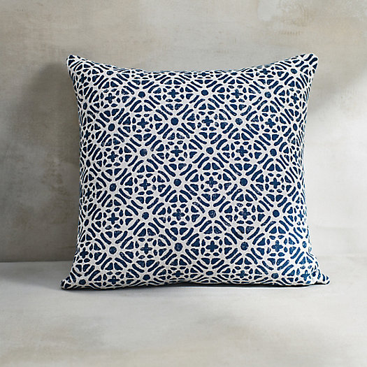 View larger image of Indigo Geo Outdoor Pillow, Square