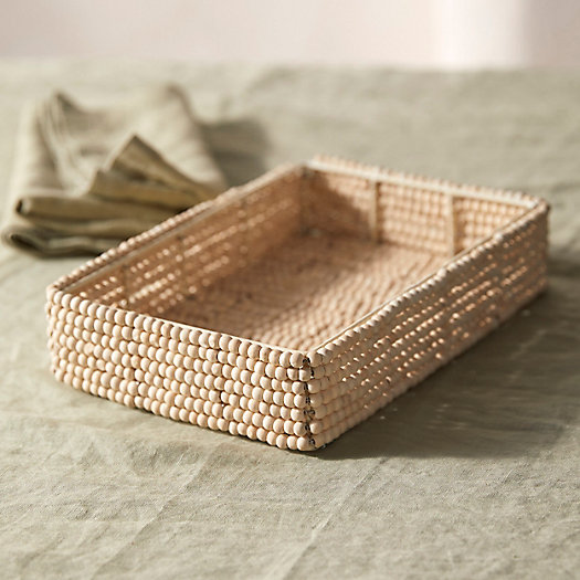 View larger image of Wood Bead Napkin Holder
