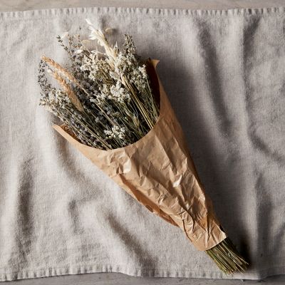 Dried Palm, Protea, Queen Anne's Lace Bouquet - Terrain