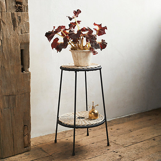 View larger image of Woven Top Iron Plant Stand