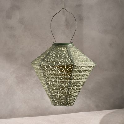 Floral Lace Battery Lantern, Oval - Terrain