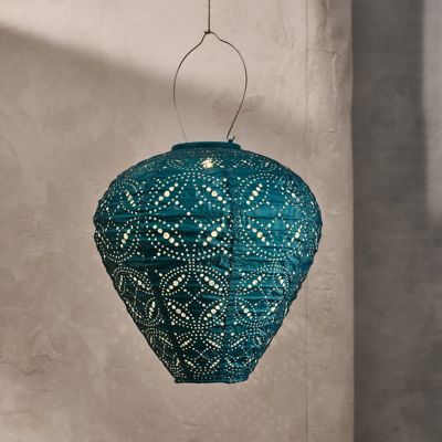 Floral Lace Battery Lantern, Diamond - Terrain