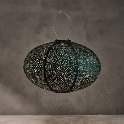 Floral Lace Battery Lantern, Oval - Terrain