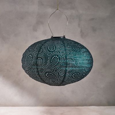 Floral Lace Battery Lantern, Oval - Terrain