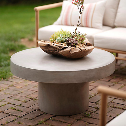 View larger image of Concrete Pedestal Coffee Table