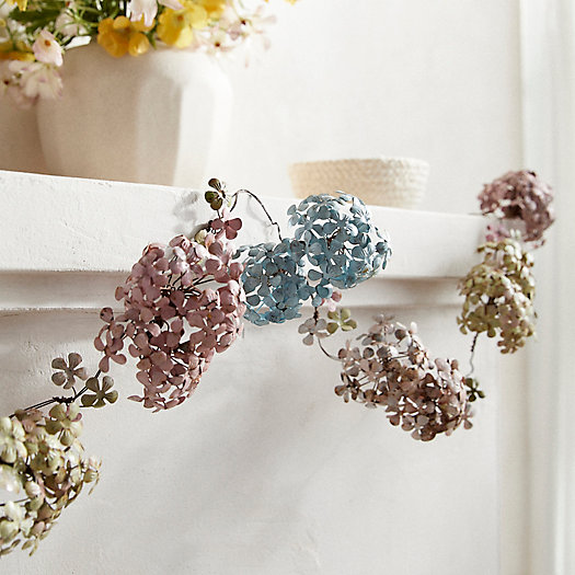 View larger image of Colorful Hydrangea Iron Garland, 90"