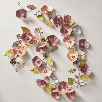 Colorful Florals Iron Garland, Large