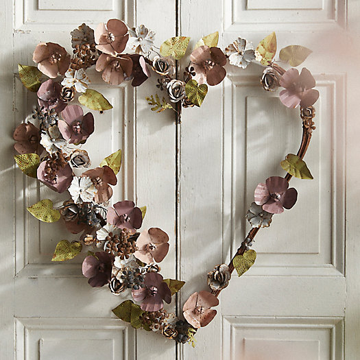 View larger image of Floral Iron Heart Wreath