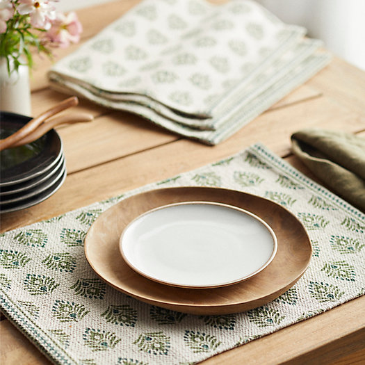 View larger image of Green Leaf Cotton Placemats, Set of 4