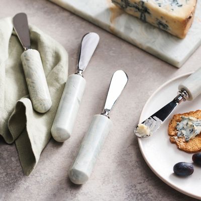 Blue Onyx Cheese Spreaders, Set of 4