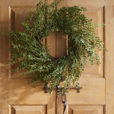 Faux Rosemary Wreath