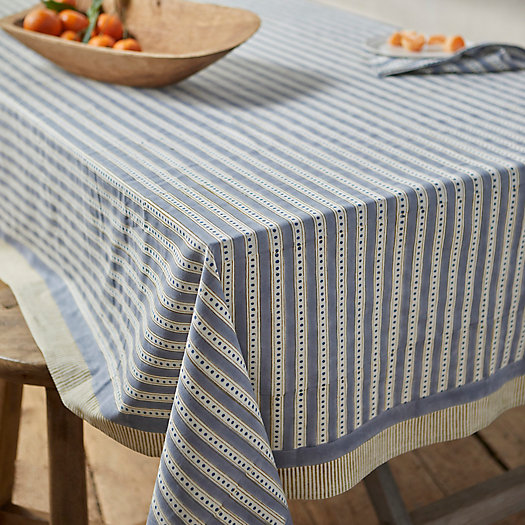 View larger image of Dotted Stripe Tablecloth