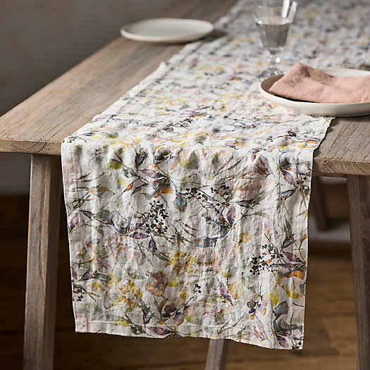 View larger image of Lithuanian Linen Runner, Meadow Flowers