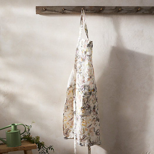 View larger image of Lithuanian Linen Apron, Meadow Flowers