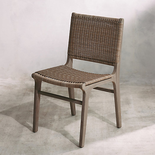 View larger image of Wicker + Teak Side Chairs, Set of 2