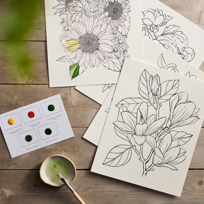 Garden Watercoloring Kit