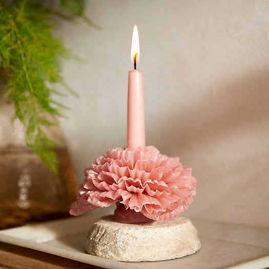 View larger image of Oaxacan Floral Taper Candle, Medium Low Flower
