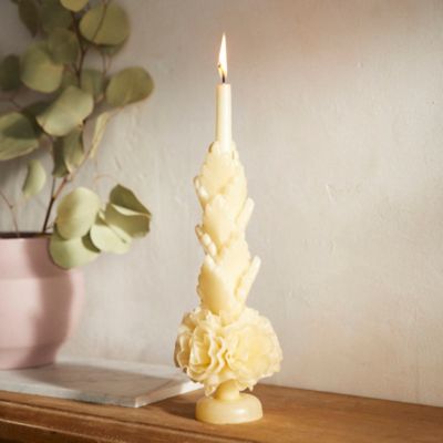 Oaxacan Floral Taper Candle, Small