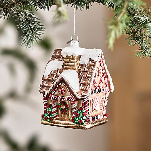 View larger image of Gingerbread House Glass Ornament