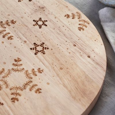 Large Mango Wood Snowflake