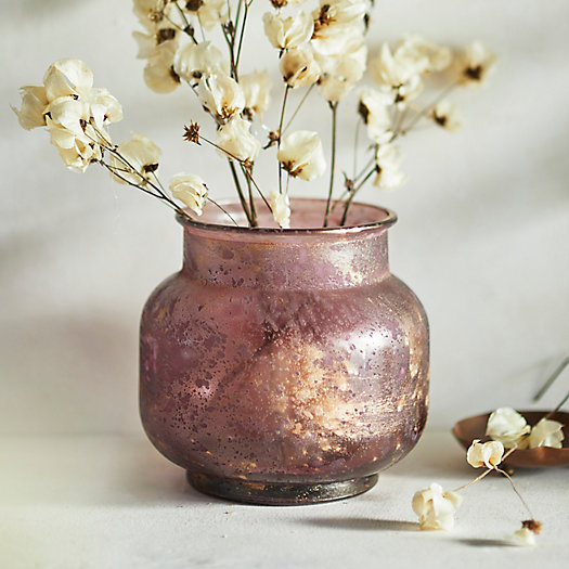 View larger image of Antiqued Short Recycled Glass Vase